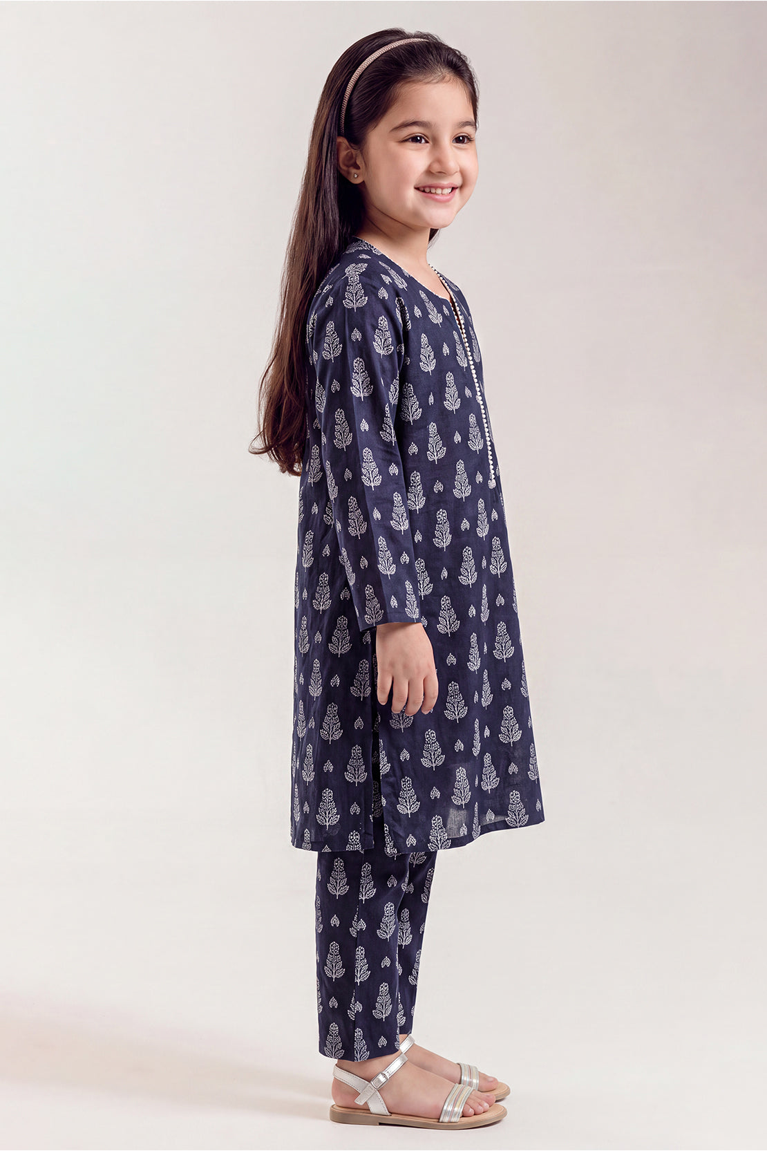 Stitched Cotton Jacquard 2 Piece (Shirt/trouser) For Kids
