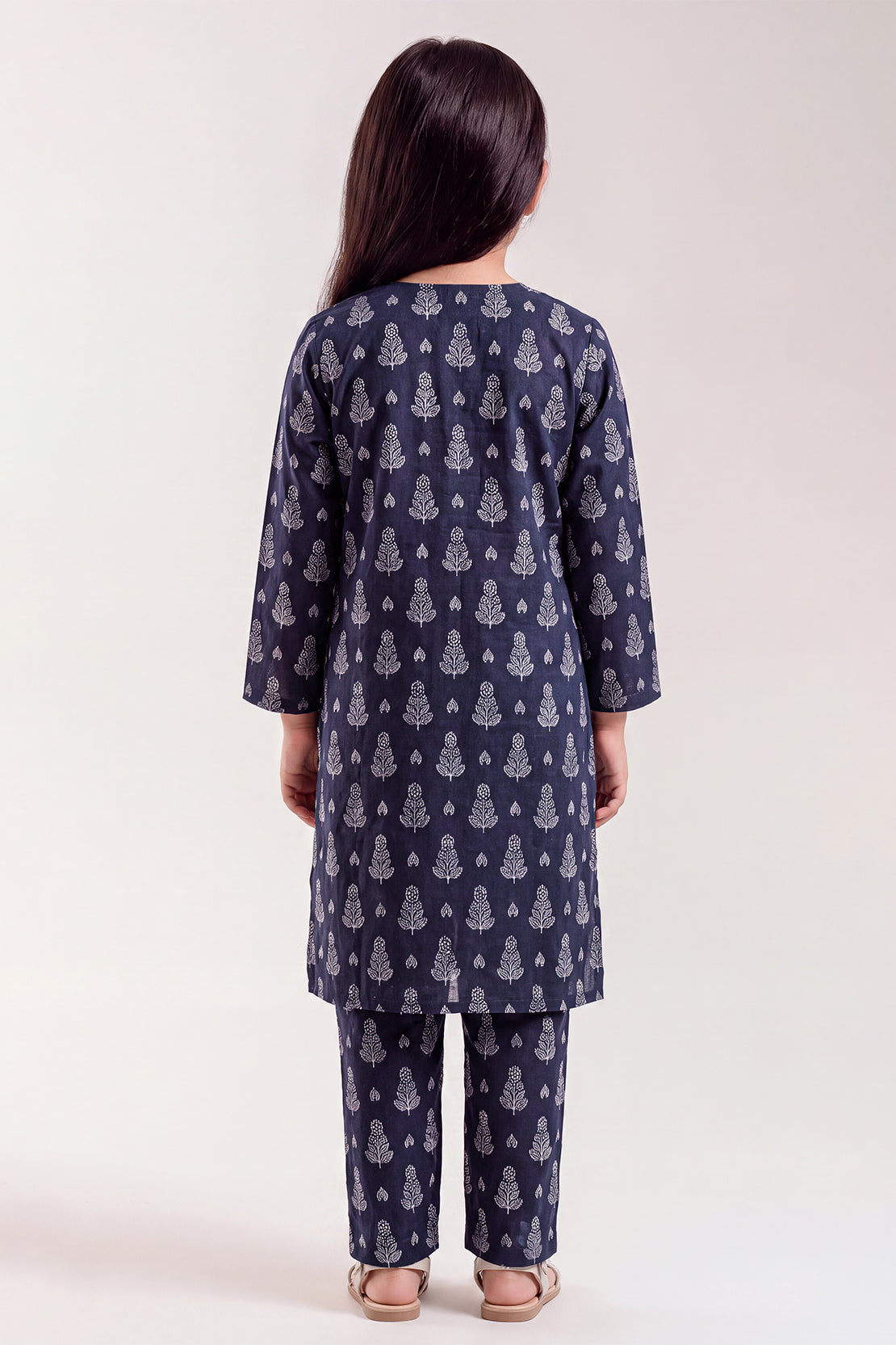 Stitched Cotton Jacquard 2 Piece (Shirt/trouser) For Kids
