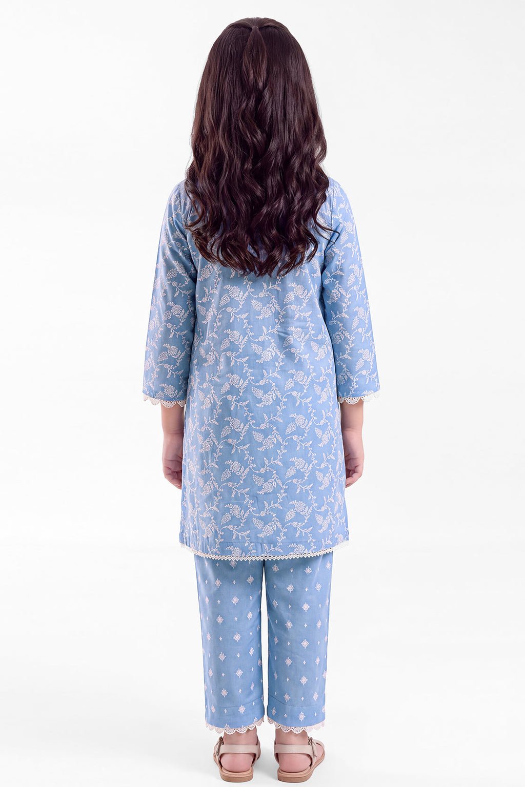 Printed Lawn Stitched 2 Piece (Shirt/Trouser) For Kids