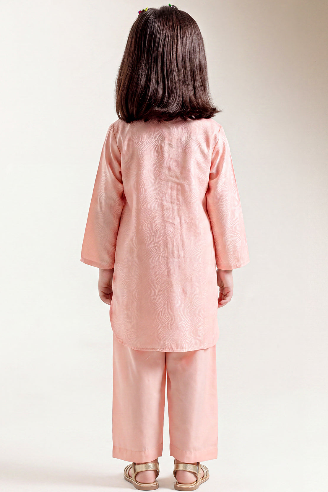 Stitched Cotton Jacquard 2 Piece (Shirt/trouser) For Kids