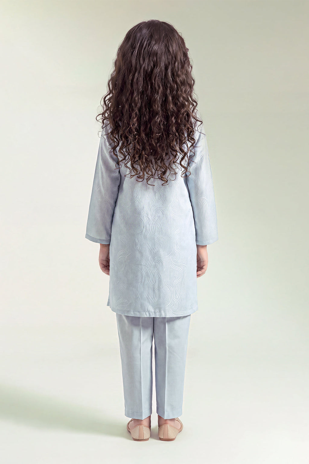 Stitched Cotton Jacquard 2 Piece (Shirt/trouser) For Kids